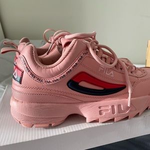 Pink Fila Disruptor